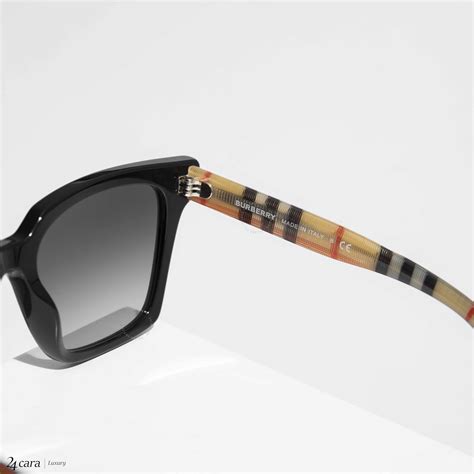 burberry vintage check detail square frame sunglasses|burberry 54mm square sunglasses.